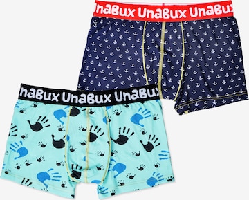 UNABUX Boxershorts in Blau: Vorderseite