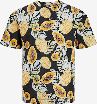 JACK & JONES T-Shirt 'TAMPA' in gelb / dunkelgrau / pastellgrün / dunkelgrün, Produktansicht