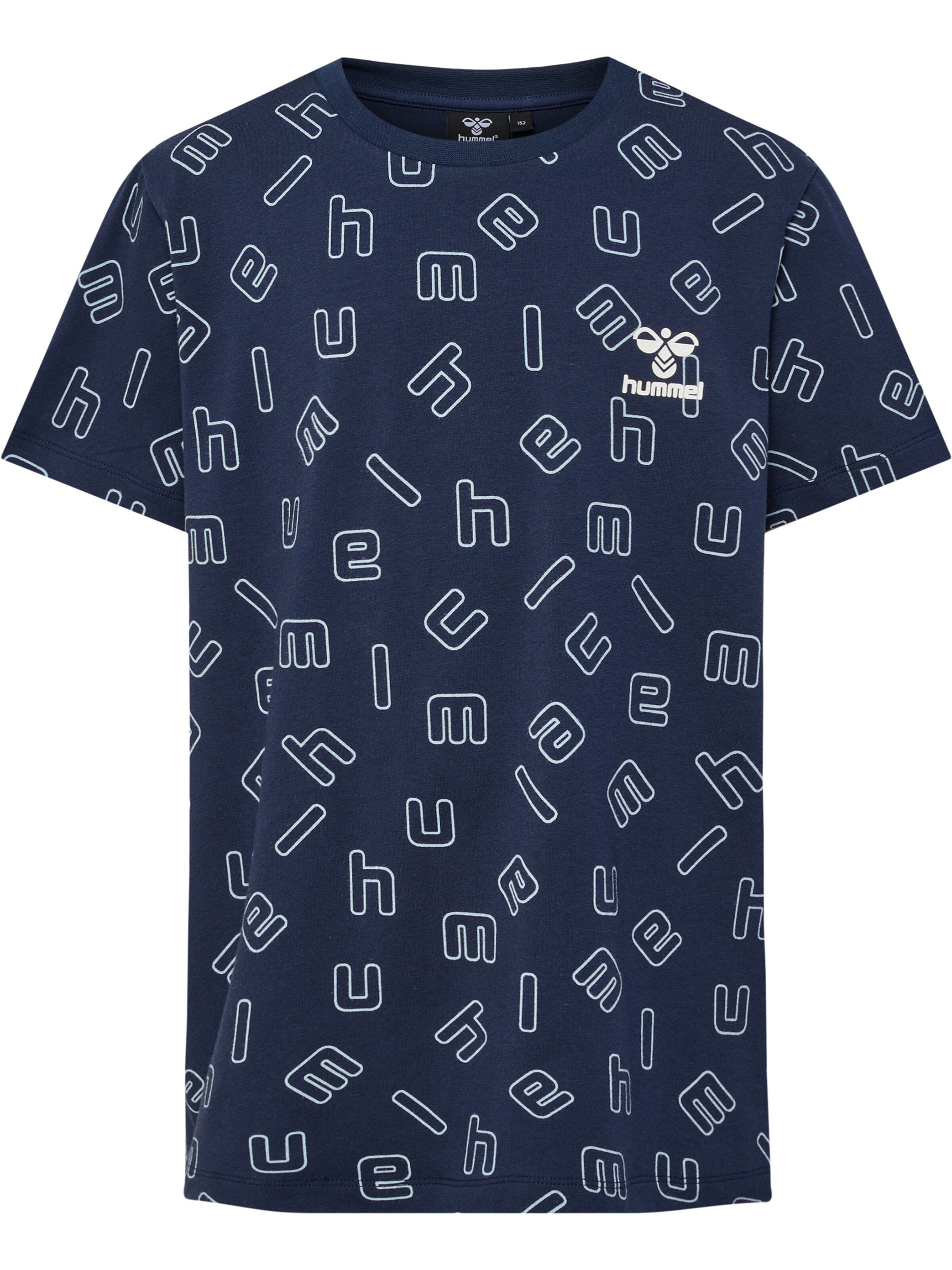 Hummel Shirt in Blauw: voorkant