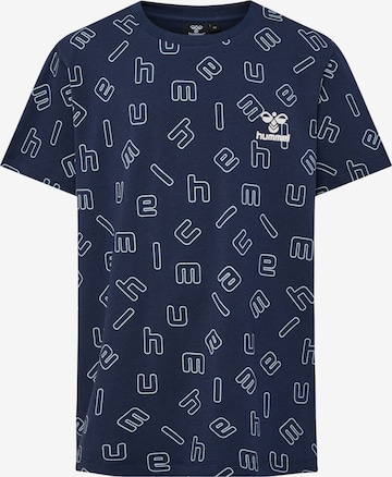 Hummel Shirt in Blauw: voorkant