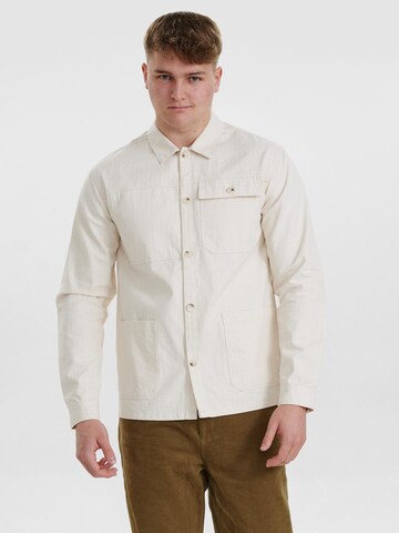 Dxnmxrk Shirt 'DxEctor' in Beige: front