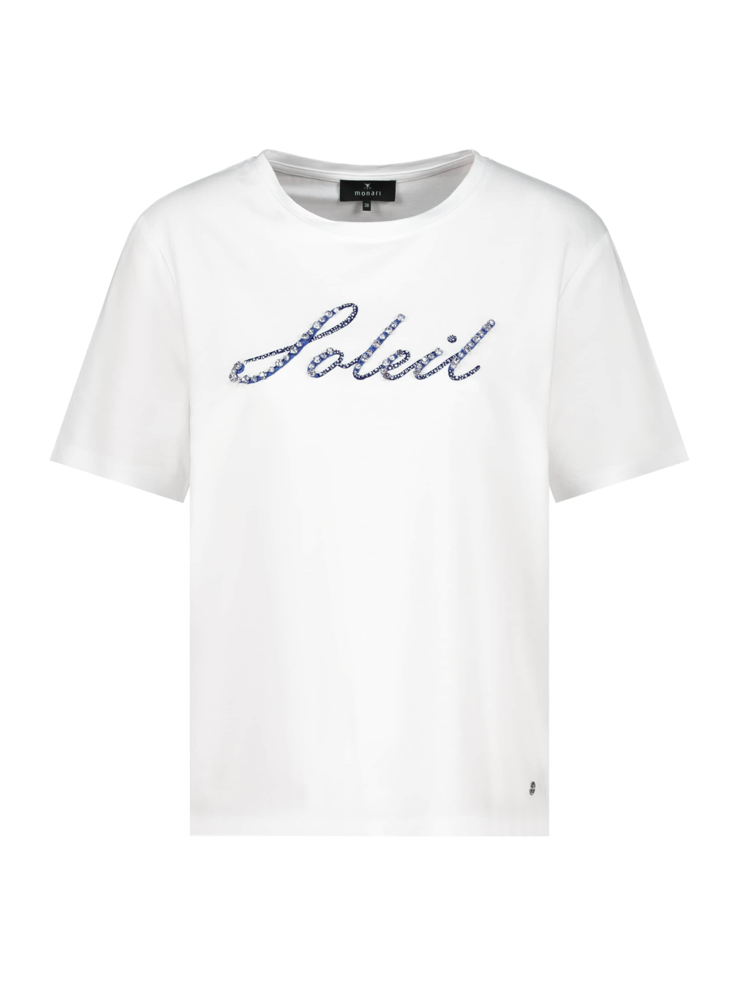 T-shirt monari en blanc : devant
