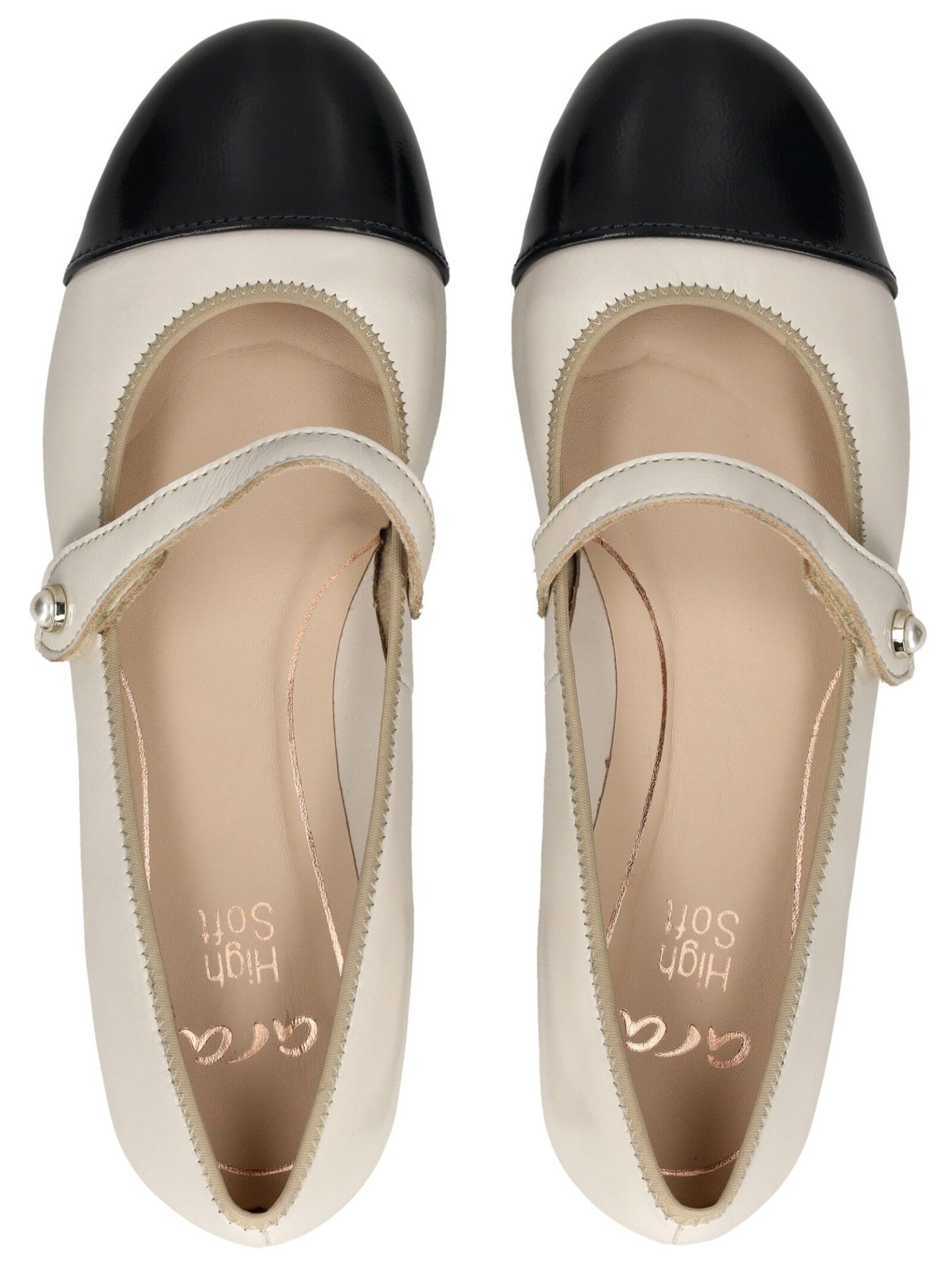 ARA Ballet Flats with Strap in Blue