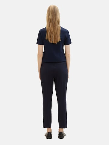 Coupe slim Pantalon à plis 'Mia' TOM TAILOR en bleu