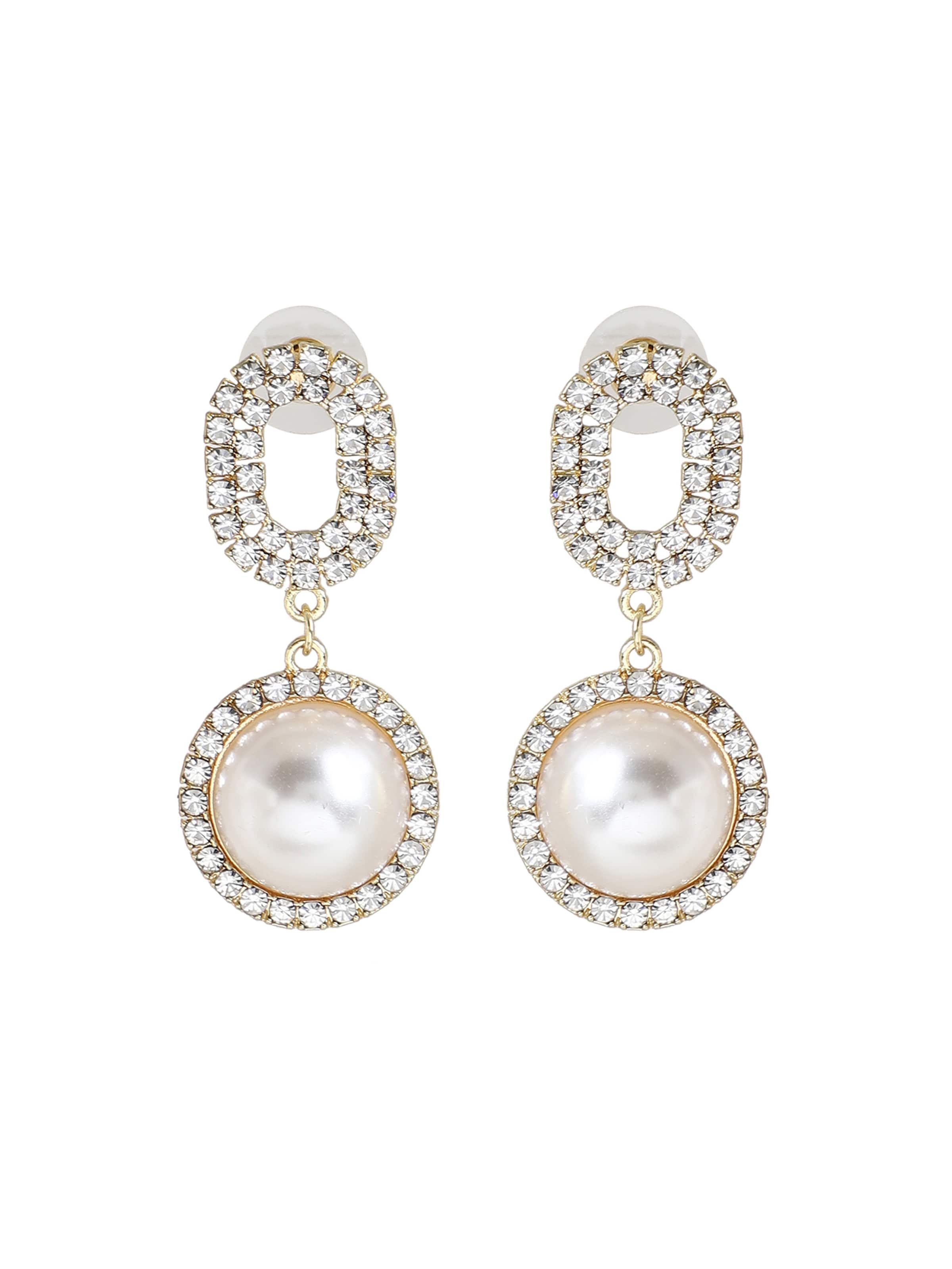 Cercei de la SOHI pe alb: față