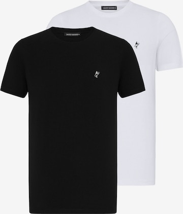 juoda Jacey Quinn Marškinėliai: priekis