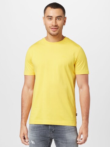 T-Shirt 'Thompson 01' BOSS Black en jaune : devant