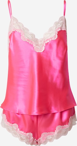 Boux Avenue Pyjamashortsit 'AMELIA' värissä vaaleanpunainen: edessä