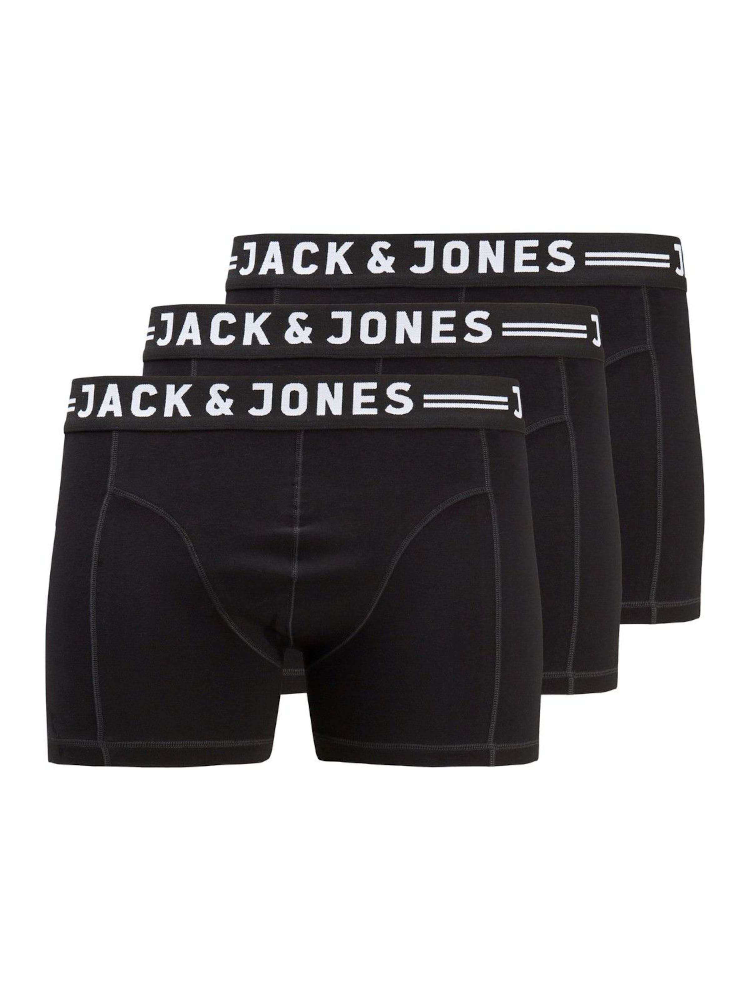 Jacks & Jones Long underpants in Black: front