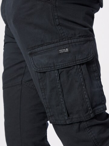INDICODE JEANS Regular Cargo trousers 'Villiam' in Black