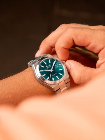 Montre à affichage analogique Lotus en bleu : devant