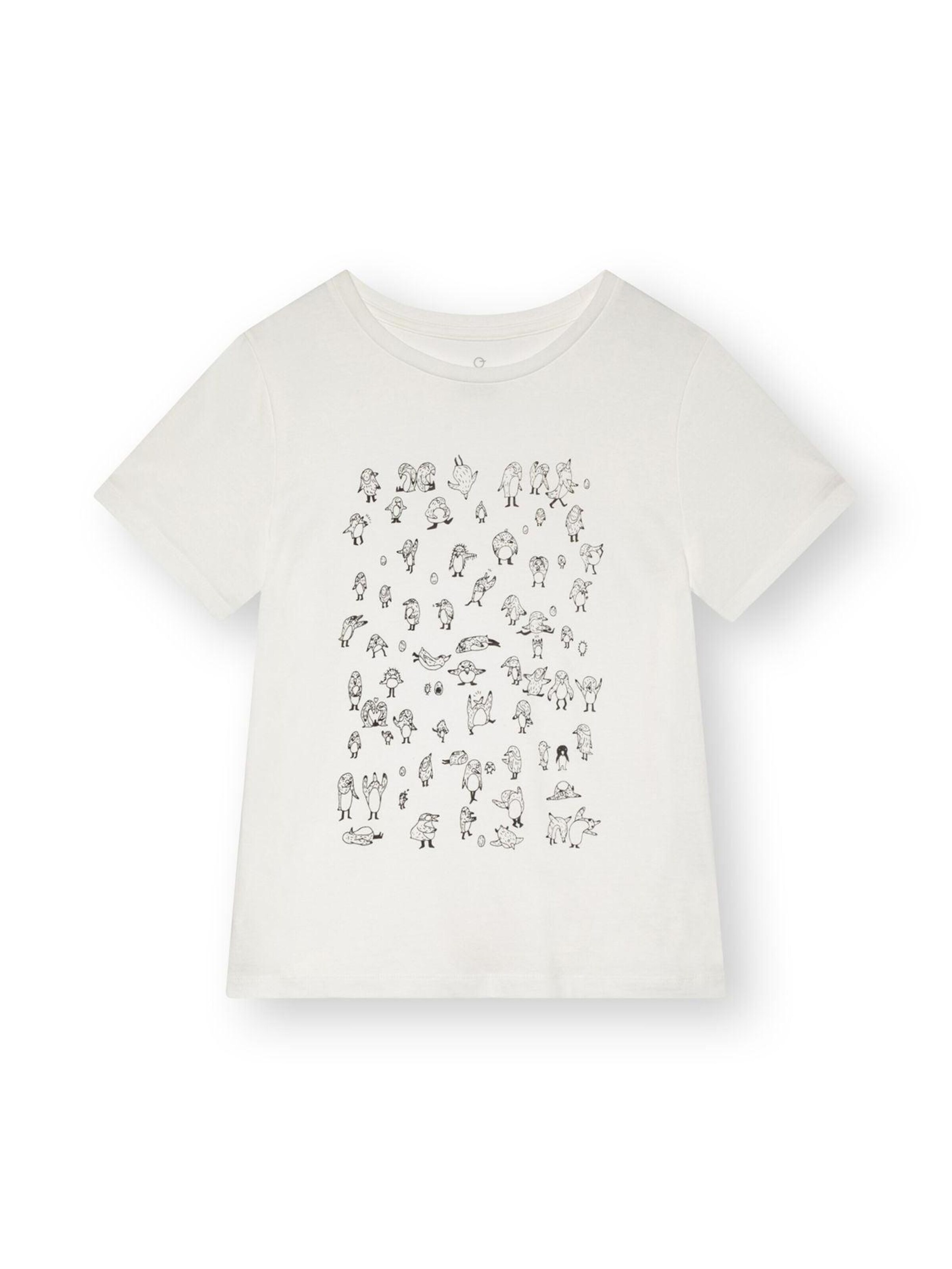 ThokkThokk Shirt 'PENGUINS' in White: front