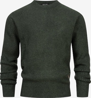 INDICODE JEANS Sweater 'INPeace' in Green: front