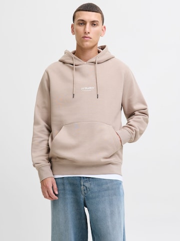 JACK & JONES Sweatshirt 'JJESoho' in Beige: front