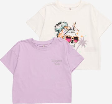 ONLY GIRLS T-shirt i lila: framsida