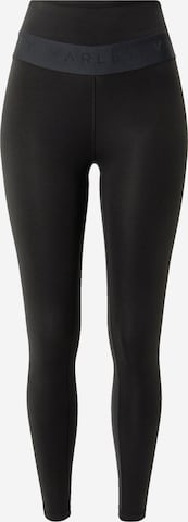 Varley Skinny Workout Pants 'Let's move' in Black: front