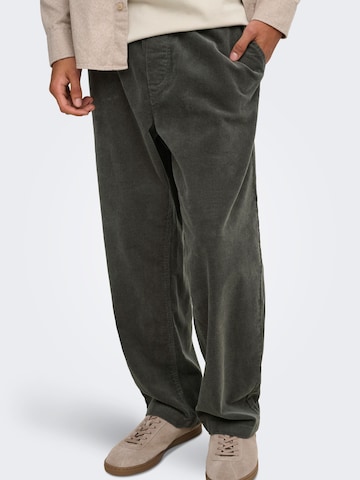 Loosefit Pantaloni di Only & Sons in verde