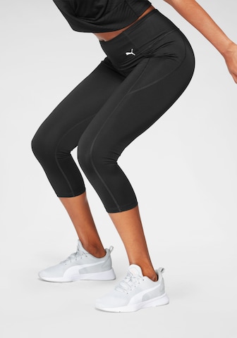 Skinny Pantaloni sport de la PUMA pe negru