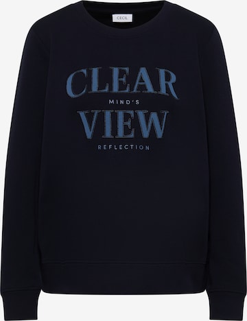 CECIL Sweatshirt in Blau: Vorderseite