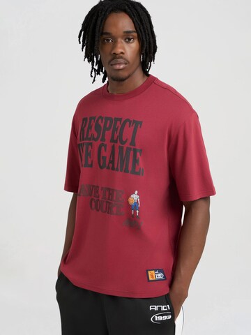 AND1 Tričko 'Respect The Game' - Červená: predná strana