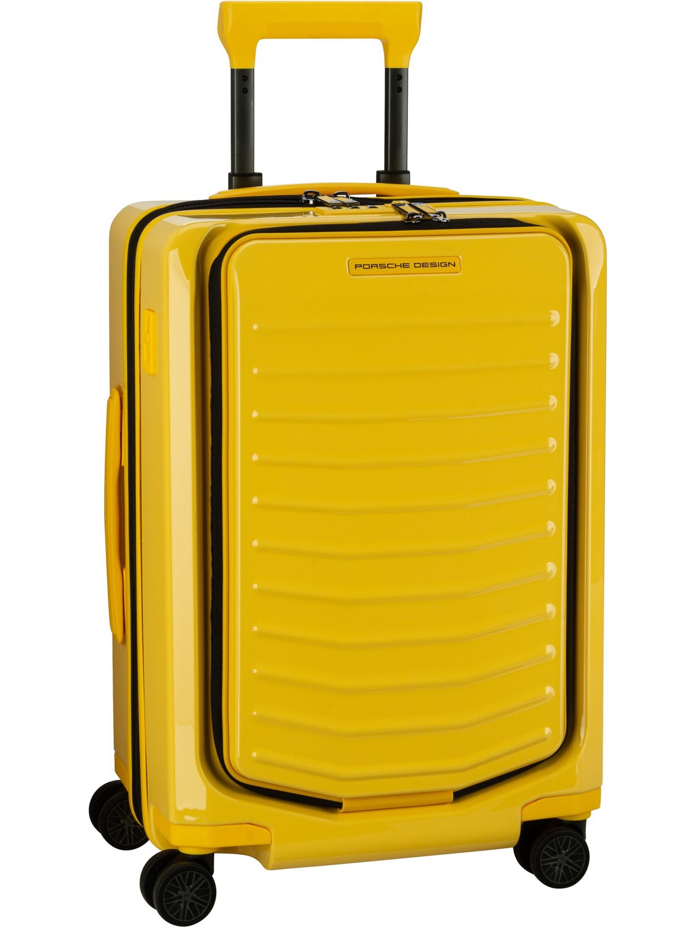 Trolley ' Roadster' di Porsche Design in giallo: frontale