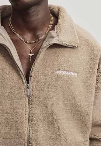Pegador Fleece jas in Beige: voorkant