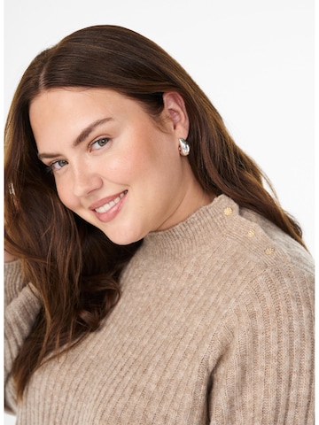Zizzi Sweater 'CACOMFY' in Beige