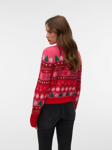 Pull-over 'VMNEWCHRISTMAS' VERO MODA en rouge