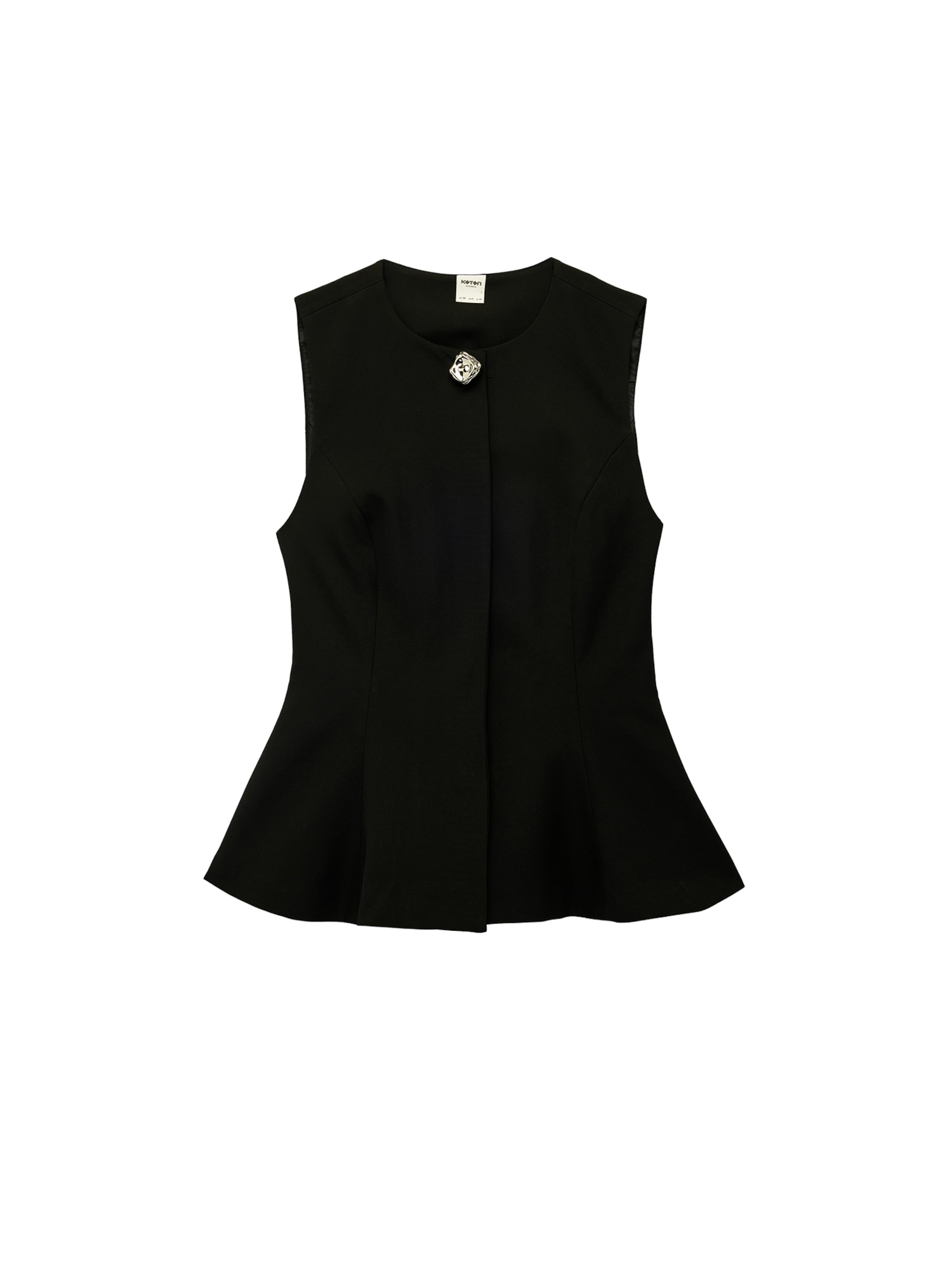Koton Gilet in Zwart: voorkant