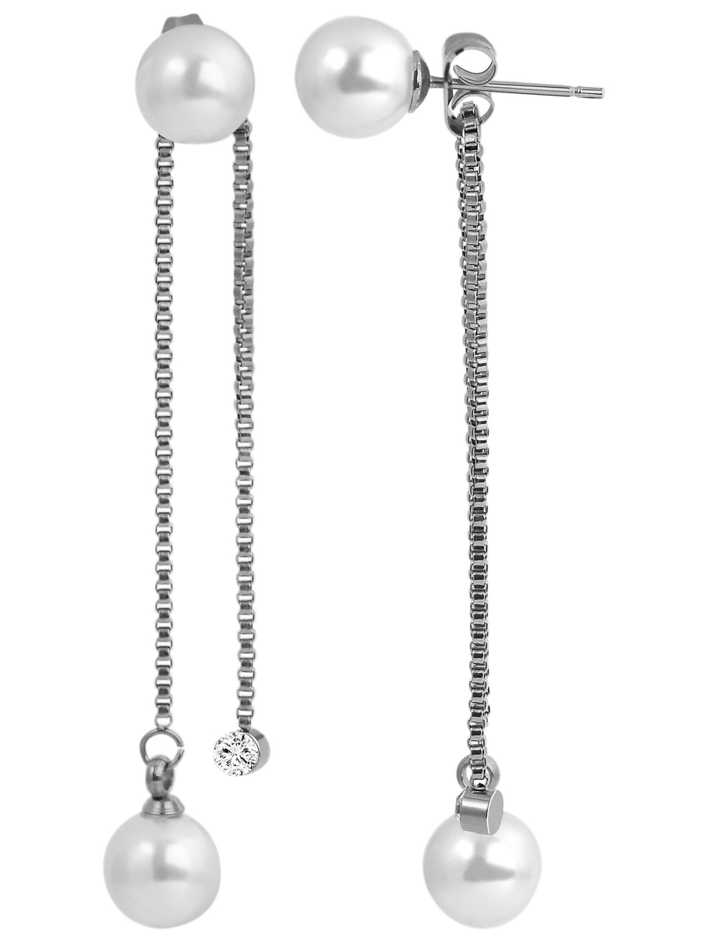 Akzent Earrings 'Morana, langlebig' in Silver