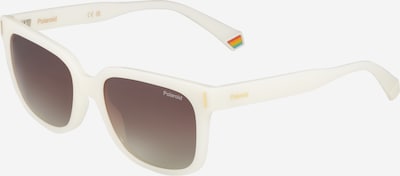 Polaroid Lunettes de soleil '6191/S' en jaune d'or / gris foncé / blanc cassé, Vue avec produit