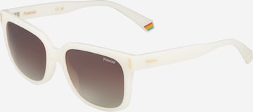 Lunettes de soleil '6191/S' Polaroid en blanc : devant