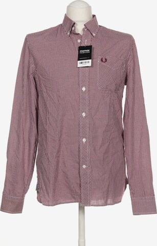Fred Perry Button Up Shirt in M in Red: front