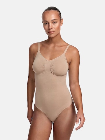 cfab - Body moldeador 'Bodysuit Sculpting Shapewear mit Slip' en beige: frente