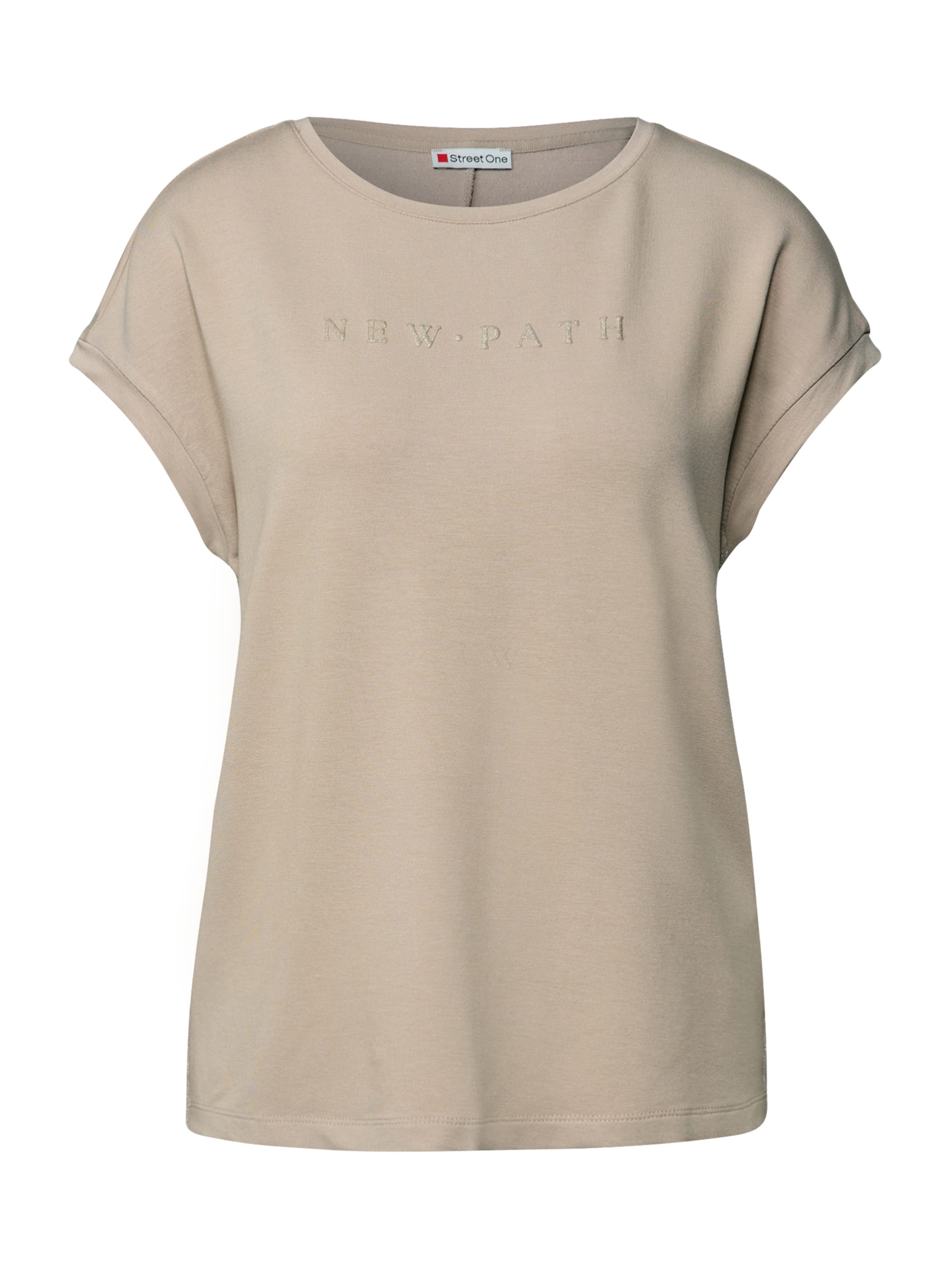 STREET ONE Μπλουζάκι σε μπεζ: μπροστά