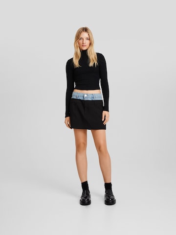 Bershka Shirt in Zwart