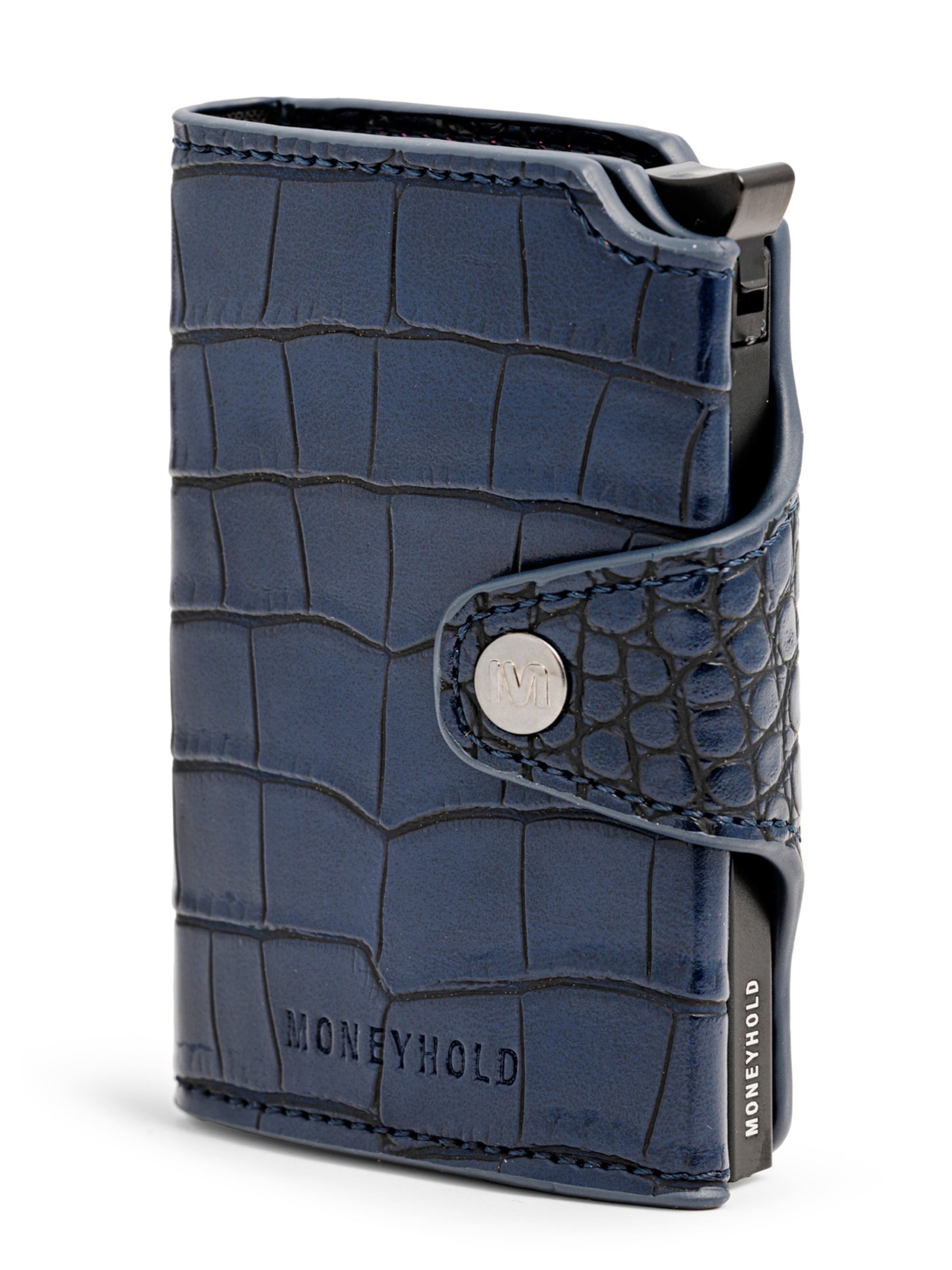 Portamonete di Moneyhold in blu: frontale