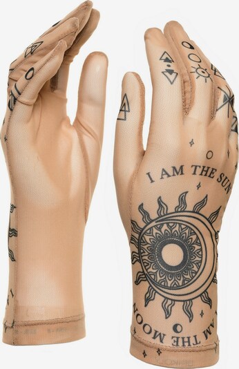 BRIKOLY Fingerhandschuhe in schwarz / transparent, Produktansicht