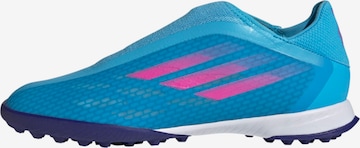 ADIDAS PERFORMANCE Soccer Cleats 'X Speedflow.3 Laceless TF' in Blue: front