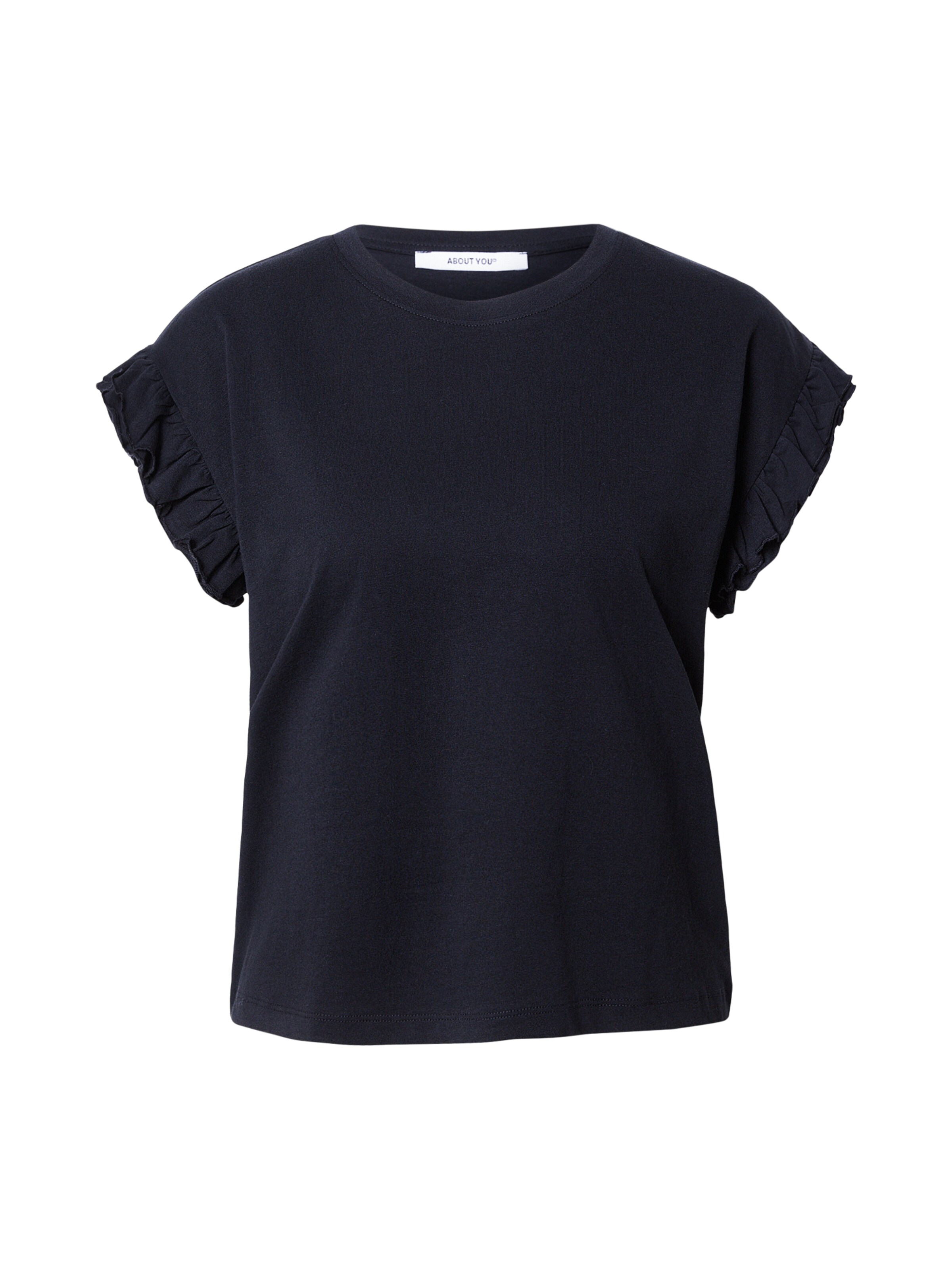 ABOUT YOU Majica | črna barva: sprednja stran