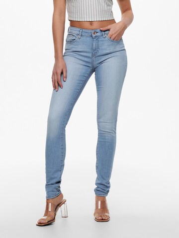 Skinny Jean 'Anne' ONLY en bleu : devant