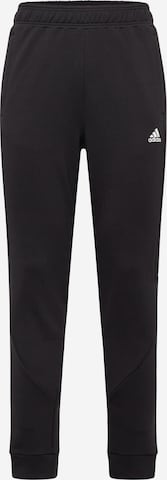 ADIDAS SPORTSWEAR Tapered Sportbroek 'Brandlove' in Zwart: voorkant