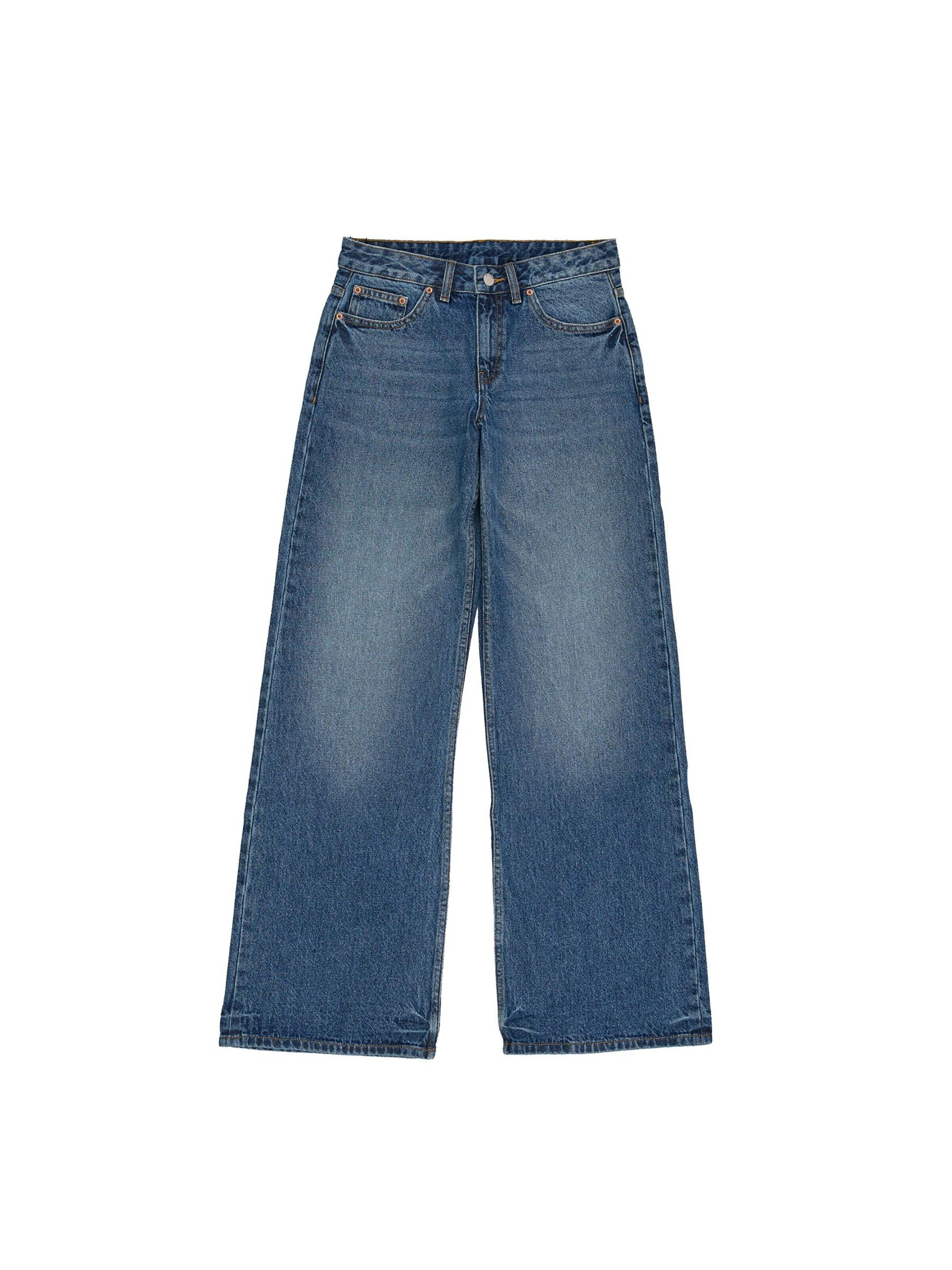 Dr. Denim Jeans 'Rhue Low Wide' in Blue: front