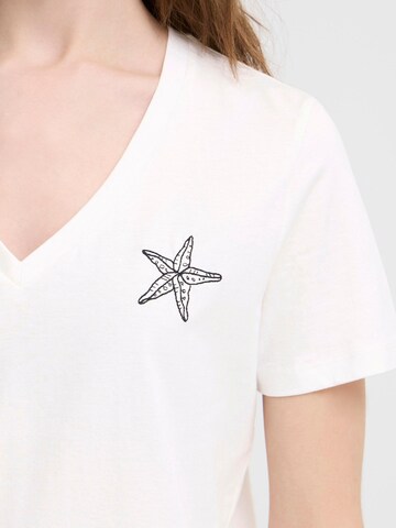 T-shirt ' IHCAMINO ' ICHI en blanc