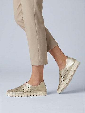 Chaussure basse 'Tulip' ILSE JACOBSEN en or : devant