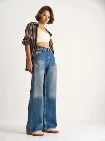 Bianco Lucci Loosefit Jeans in Blauw