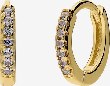 Boucles d'oreilles 'Modernes Basic' Lucardi en or : devant