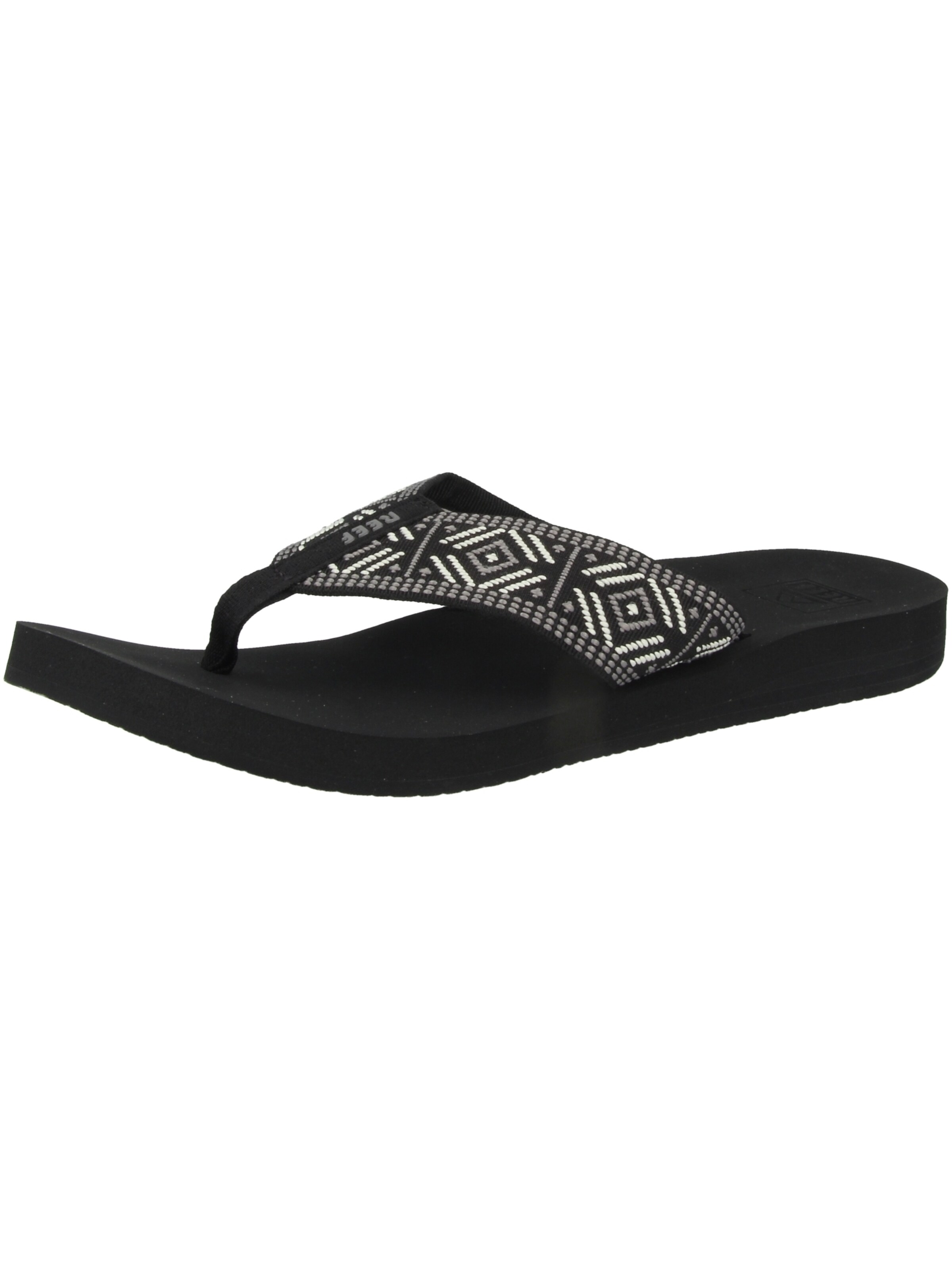 REEF Zehentrenner 'Spring Woven' in Schwarz: Vorderseite