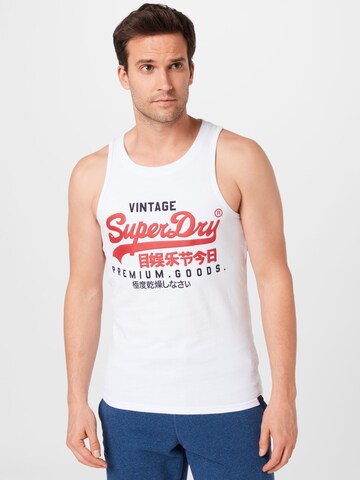 T-Shirt Superdry en blanc : devant