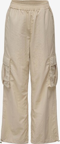 Loosefit Pantalon cargo 'KARIN' ONLY en beige : devant
